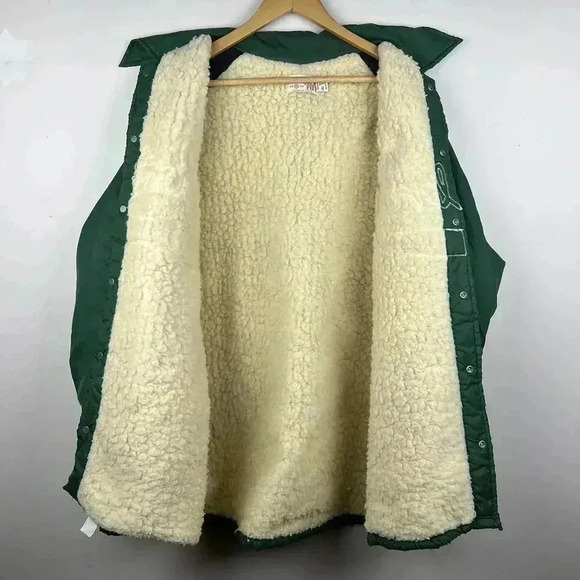 Vintage Portland Varsity Jacket - POST 278 - Retro Green Windbreaker 80s - Picture 4 of 6